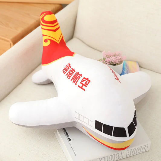 Large Size Simulation Airplane Plush Toys – 40cm, 60cm & 80cm Soft Aircraft Cushions