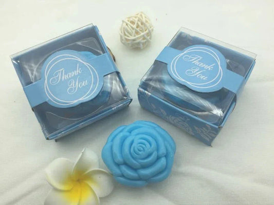 Mini Rose Handmade Soap Gifts – 10PCS for Guests, Bridesmaids & Party Souvenirs
