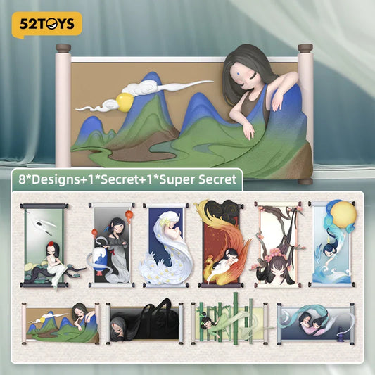52TOYS Blind Box – Sleep Chinese Scrolls Mystery Collectible Figure