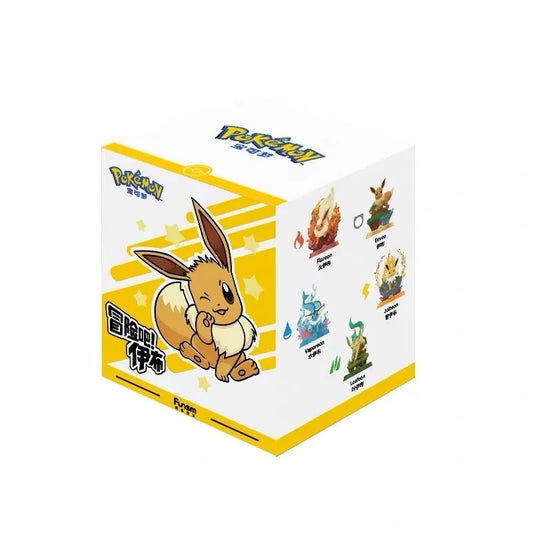 Anime Pokémon Funism Original Adventure Eevee Family Suit Blind Box – Jolteon & Sylveon Action Figure Collection