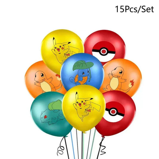 Pokémon Pikachu Balloon Party Set – Birthday Decoration & Gift Bag Supplies for Kids
