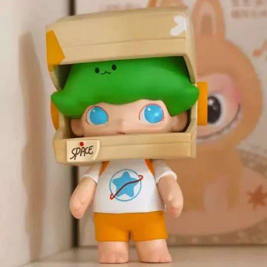 DIMOO Space Travel Binary Action Figure – Mystery Box Anime Figurine for Home Décor & Gifts